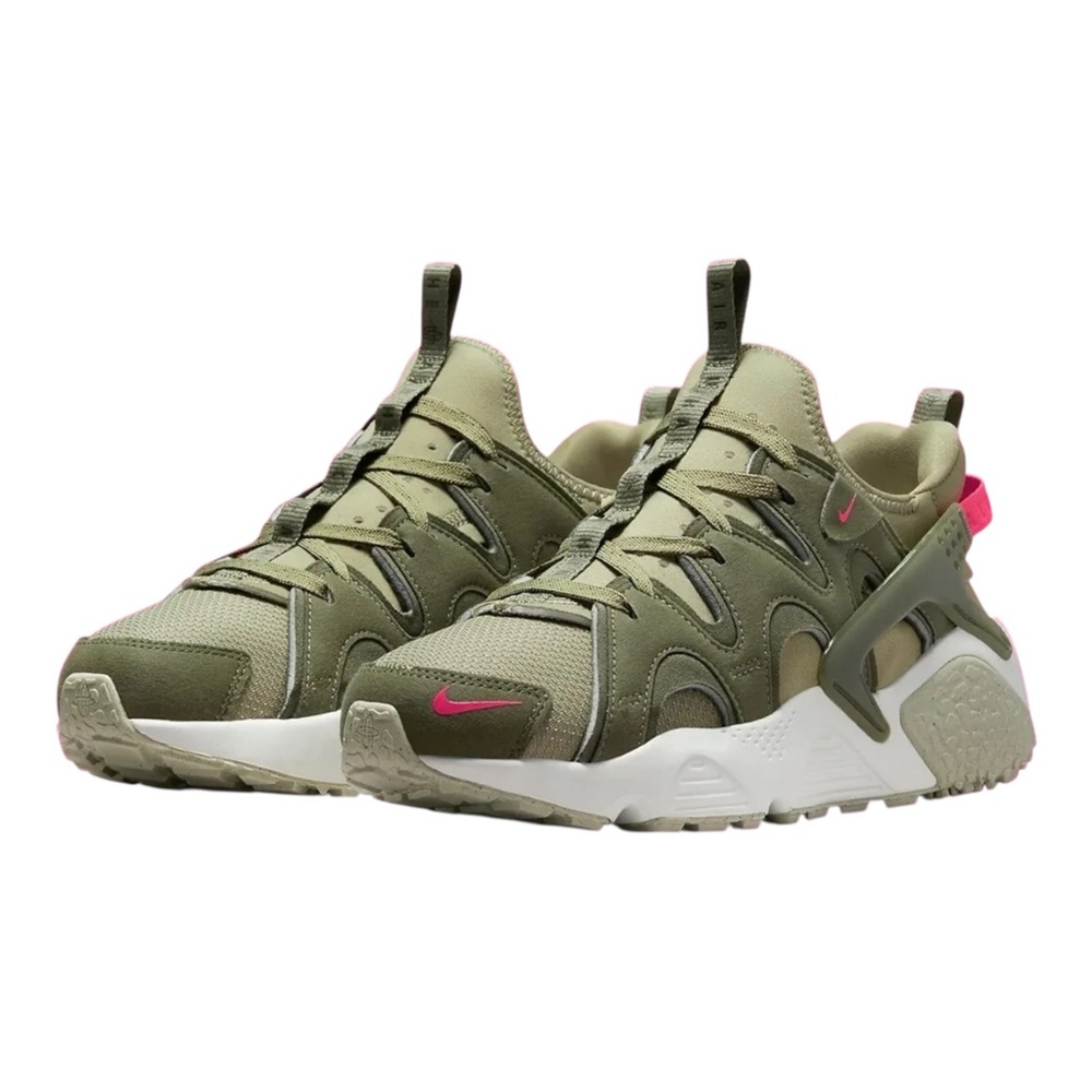 Nike Air Huarache Craft Women's Shoes SZ 8 Olive Green DQ8031 200